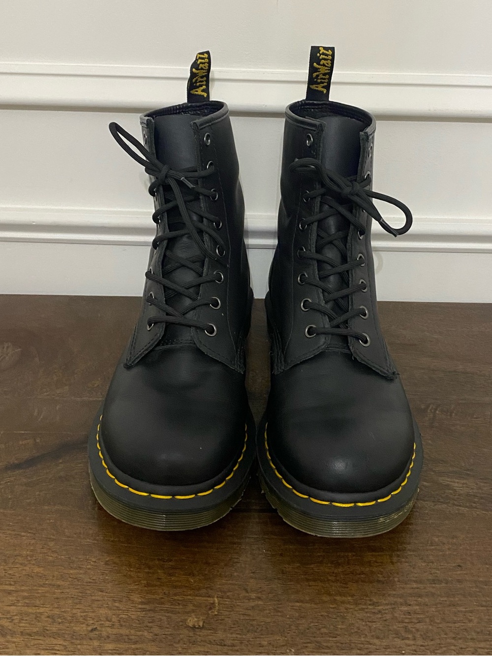 Dr. Martens Women’s 1460 Black Combat Boots - Picture 3 of 8